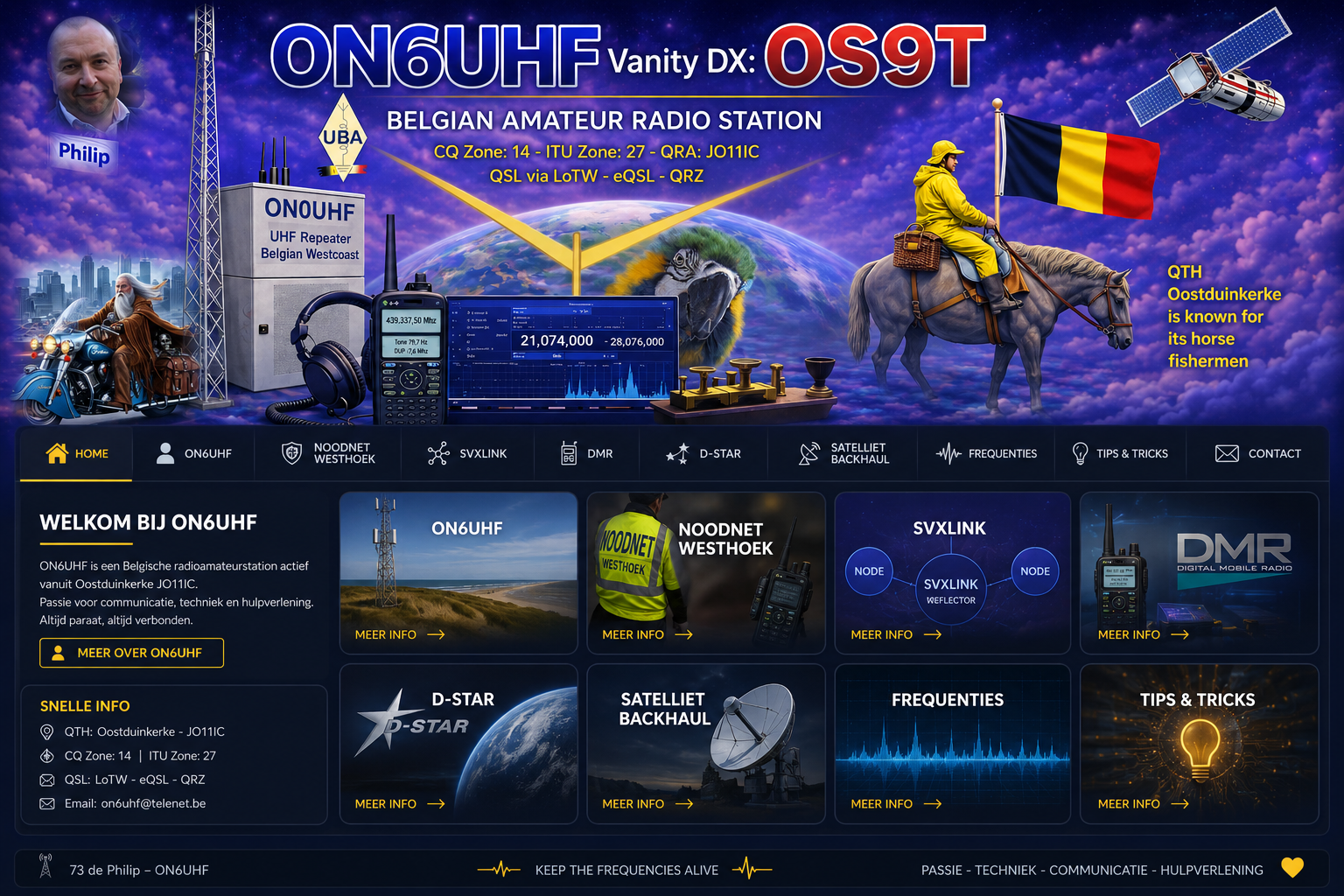 ON6UHF technische radioamateurwebsite